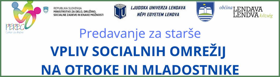 Predavanje za starše: Vpliv socialnih omrežij na otroke in mladostnike