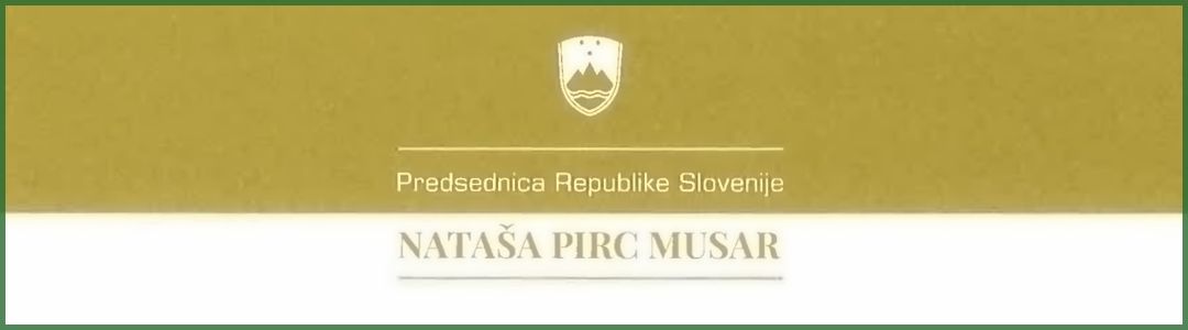 Az elnök asszony dr. Nataša Pirc Musar elismerése